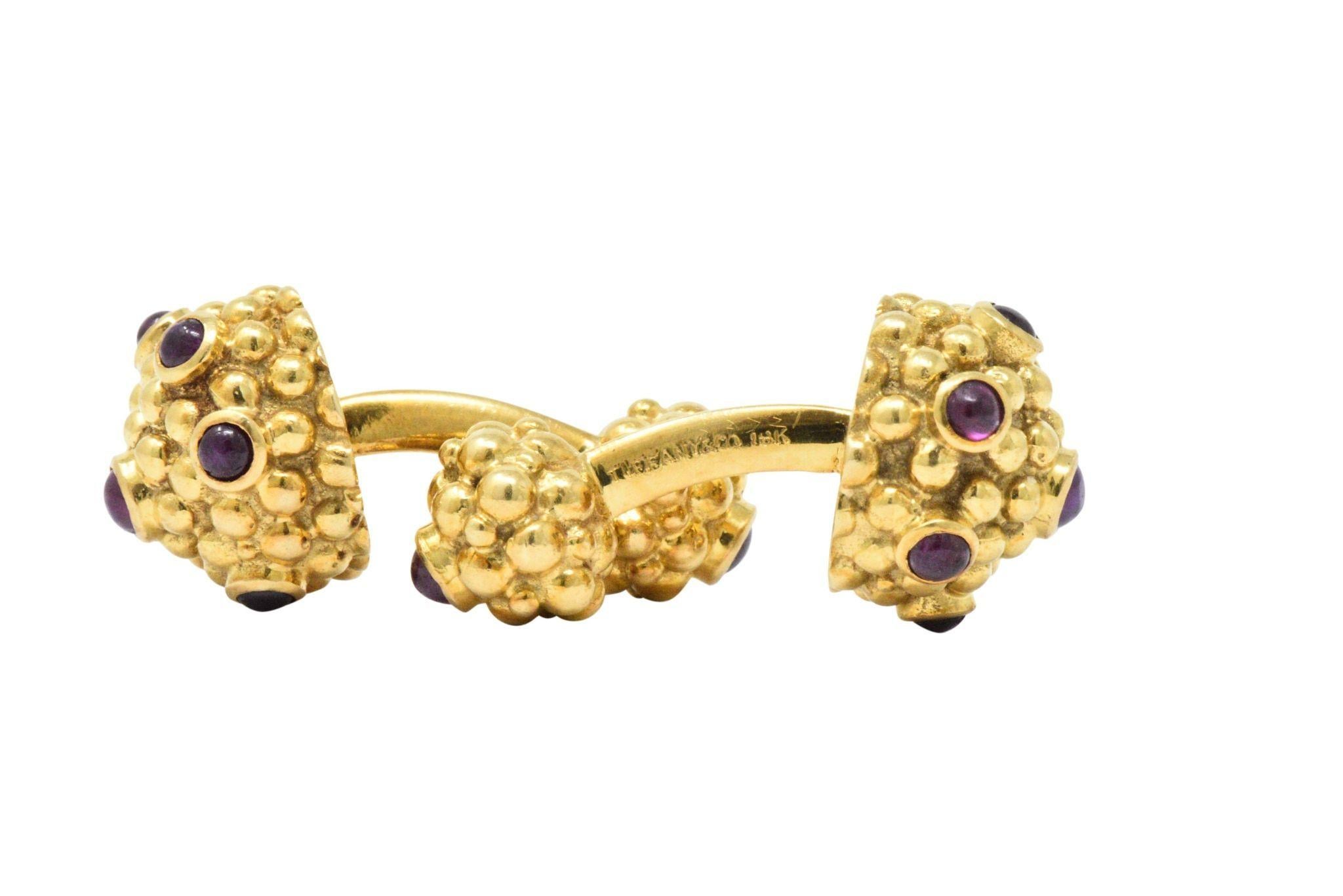 Tiffany & Co. Ruby and 18 Karat Gold Cufflinks 1