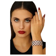 Tiffany & Co. Ruby and Diamond Bracelet in Platinum and 18K Gold