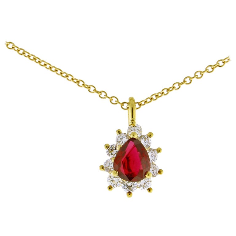 Ruby pendant tiffany Clearance