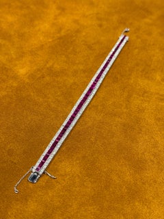 Tiffany & Co. Rubin- und Diamant-Platin-Armband, Art Deco, 1920er Jahre