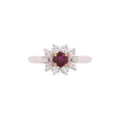 Tiffany & Co. Ruby and Diamond Ring in Platinum