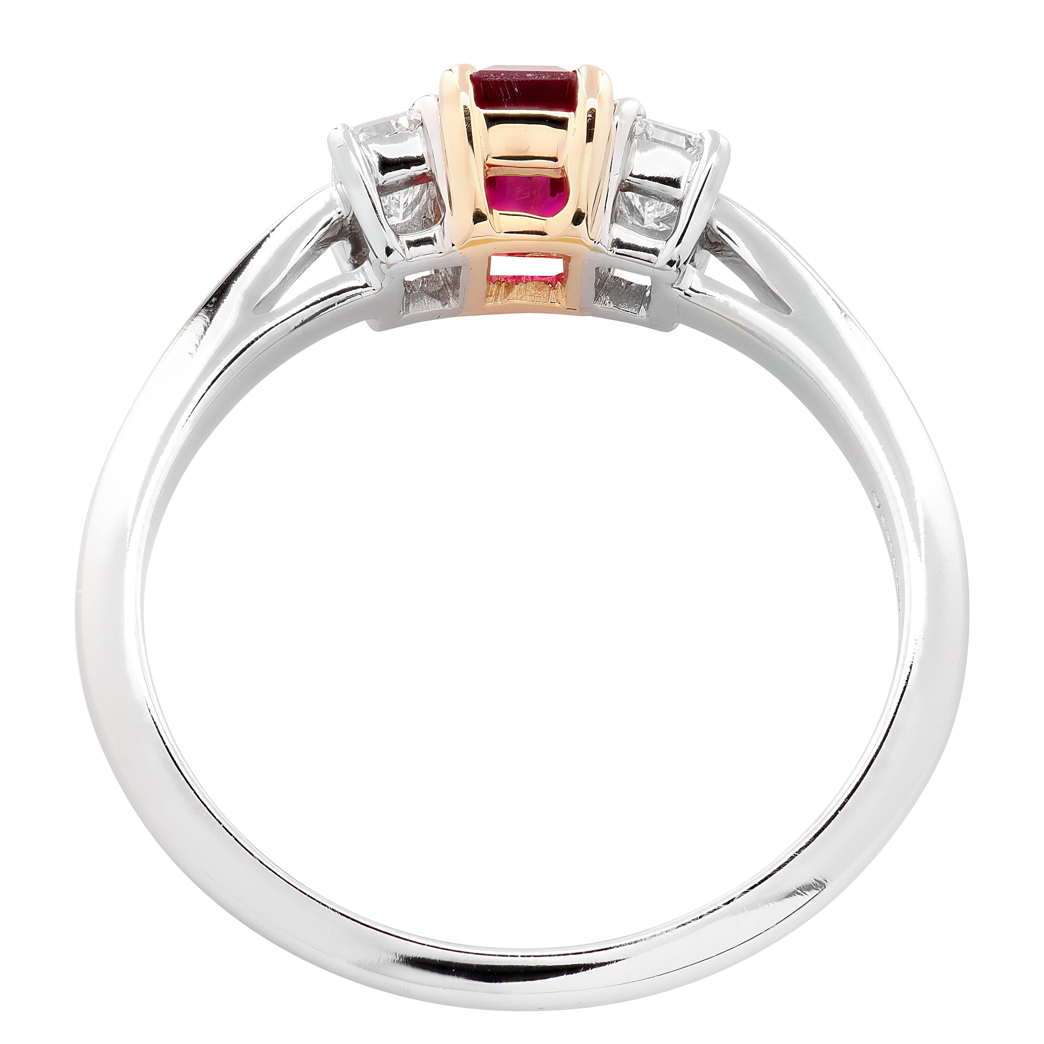 Exquisitely crafted by Tiffany & Co., this elegant ring is a timeless expression of the house’s signature sophistication. Fashioned in a refined blend of platinum and 18k yellow gold, it showcases Tiffany’s unparalleled craftsmanship and enduring