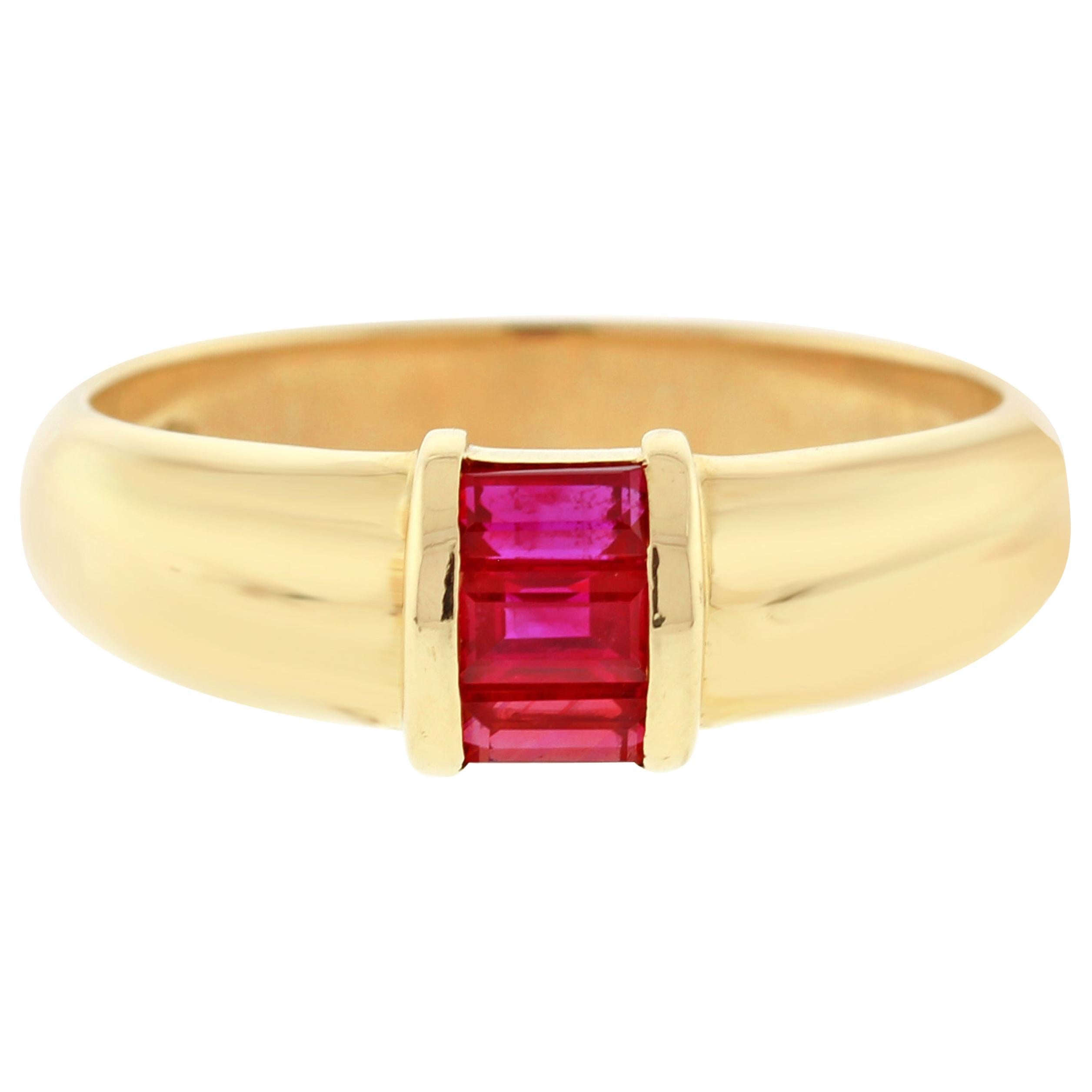 Tiffany & Co. Ruby Baguette Band Ring