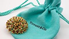 Tiffany & Co. Ruby Brooch in 14 Karat Yellow Gold, circa 1940s