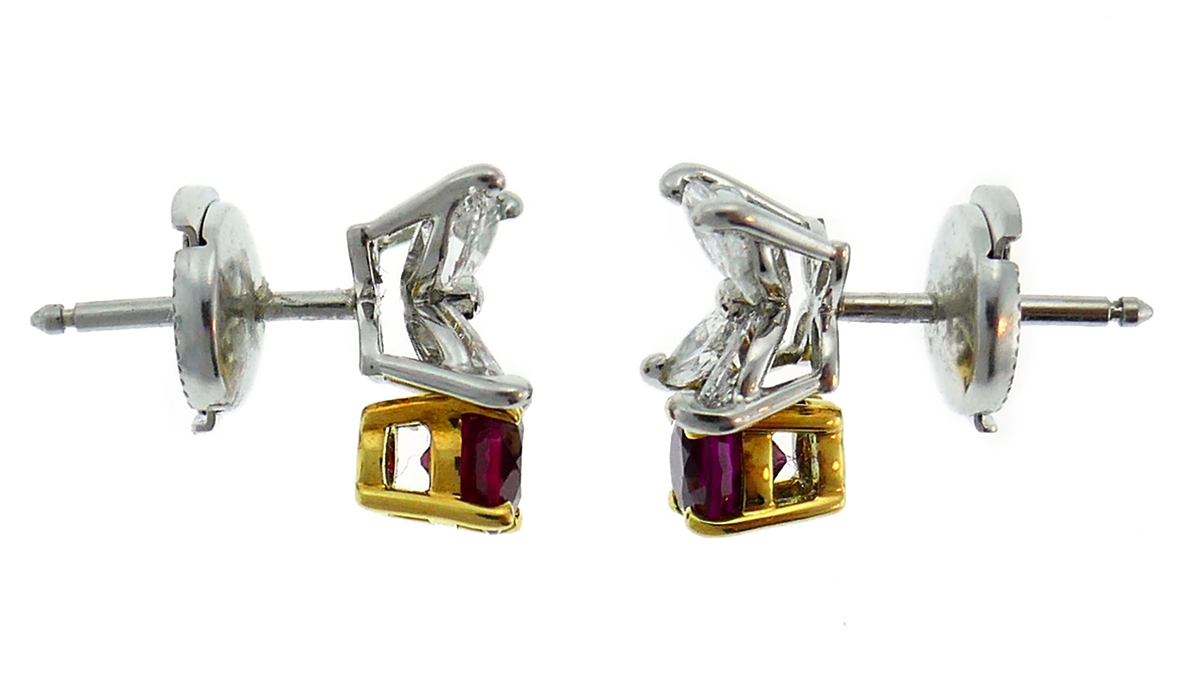 ruby stud earrings tiffany
