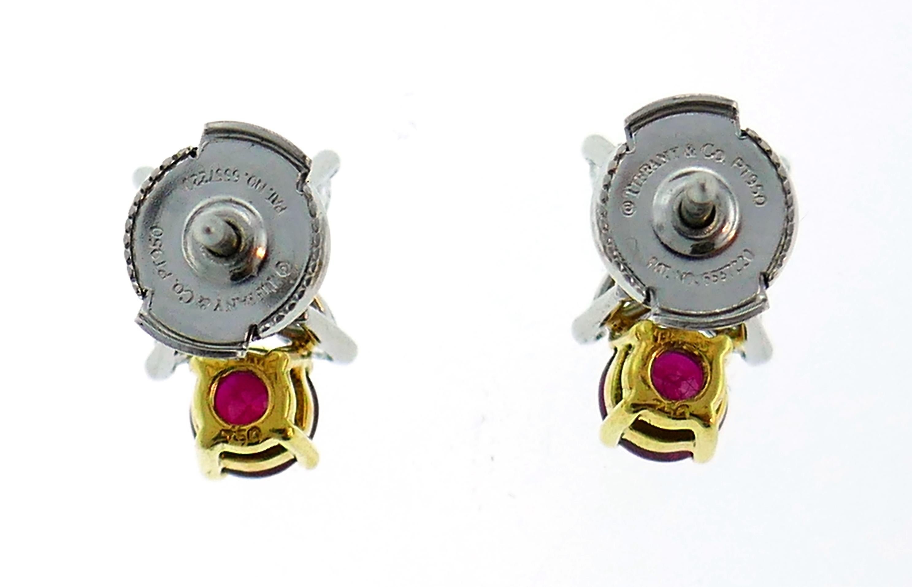 tiffany ruby earrings