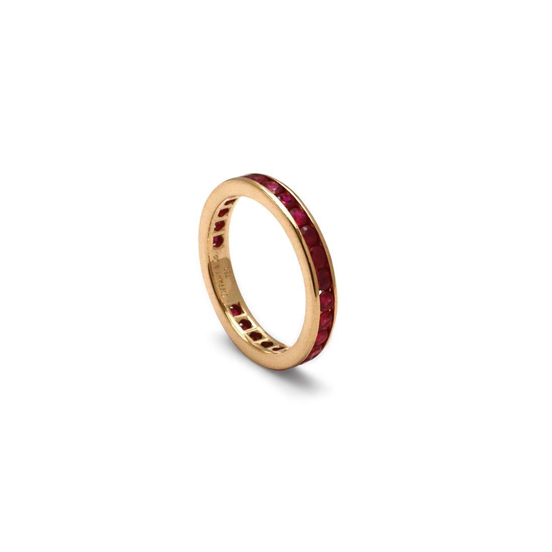 Tiffany & Co. Memoryring mit Rubi Rubin (Rundschliff)