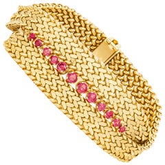 Tiffany & Co. Ruby Gold Bracelet