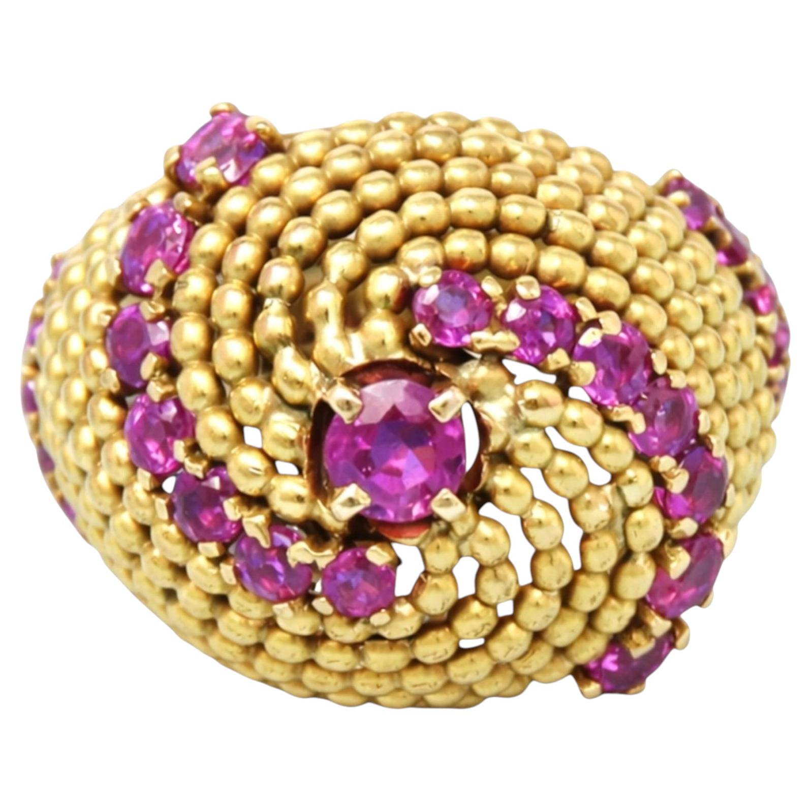 Tiffany & Co. Rubin-Gold-Ring im Angebot