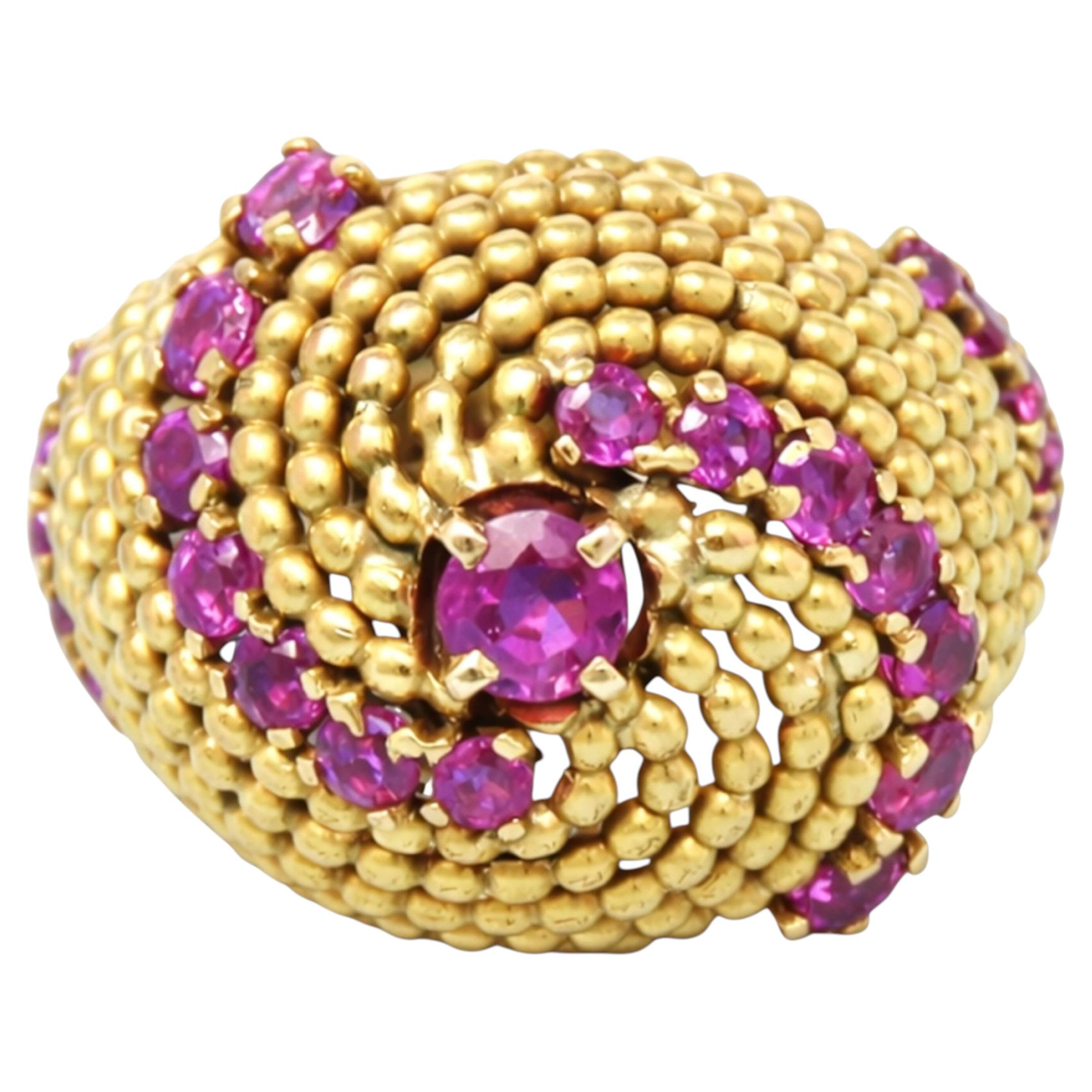 Tiffany & Co. Ruby Gold Ring