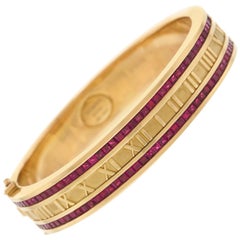 Tiffany & Co. Rubinbesetztes Gold-Atlas-Armband