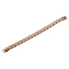 Tiffany & Co. Bracelet russe à maillons en or avec rubis