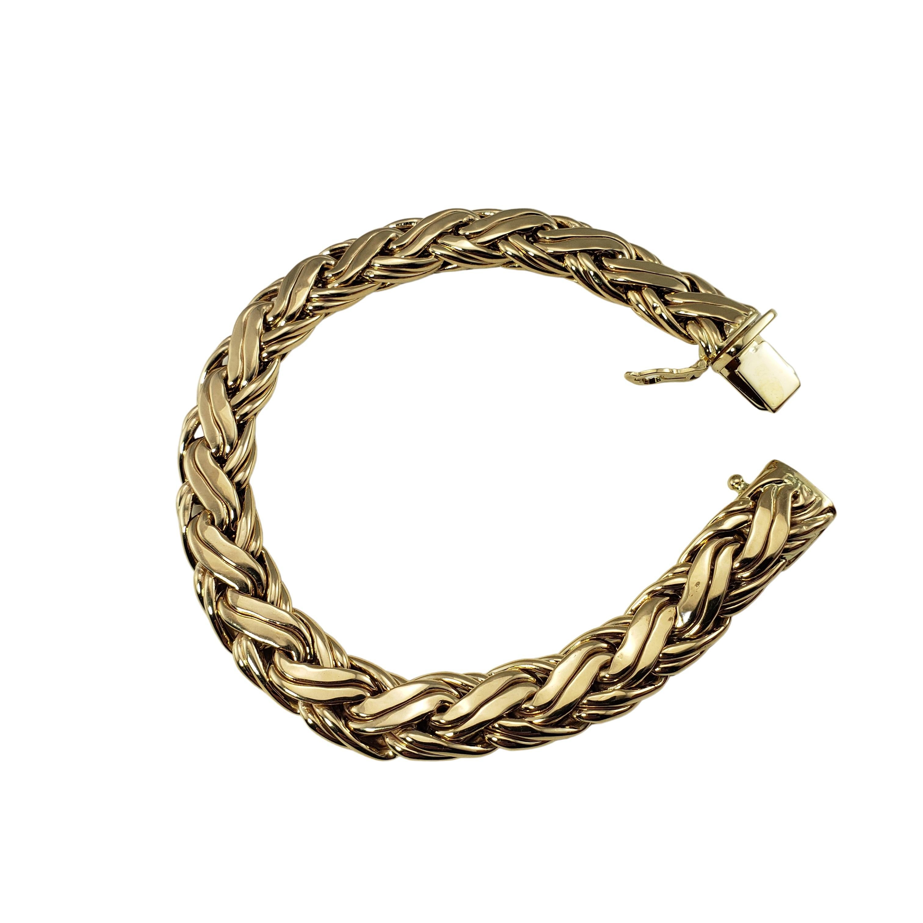 gold weave bracelet