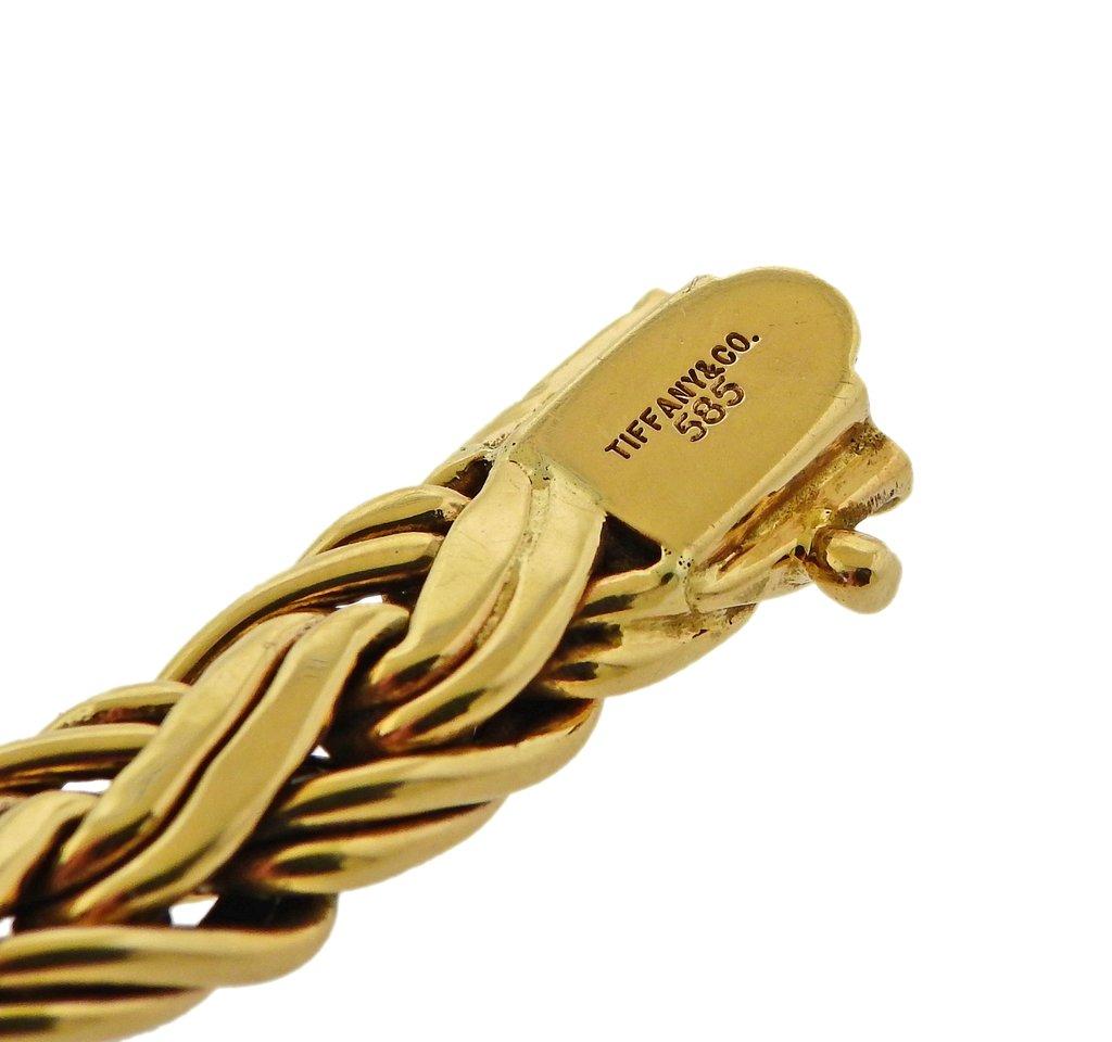 Women's or Men's Tiffany & Co. Russian Weave Gold Bracelet