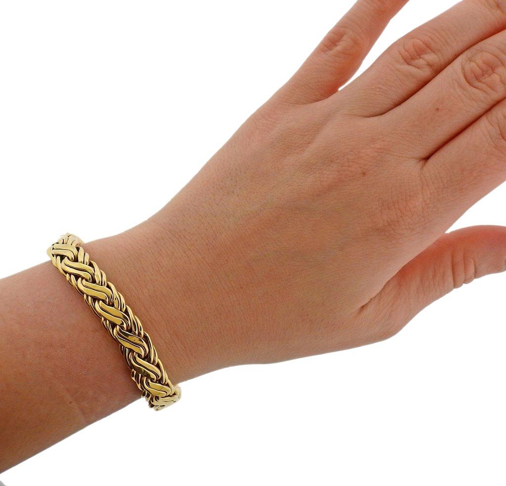 Tiffany & Co. Russian Weave Gold Bracelet 1