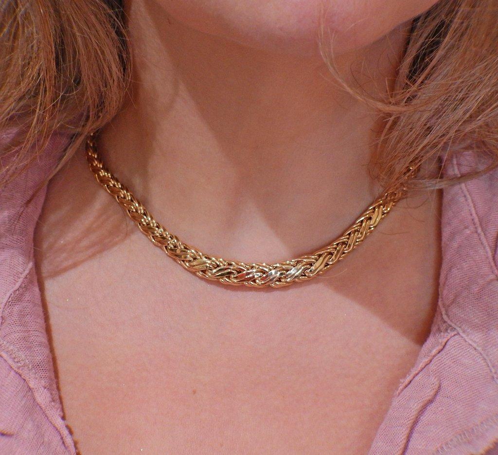 Tiffany & Co. Russian Weave Gold Necklace 1