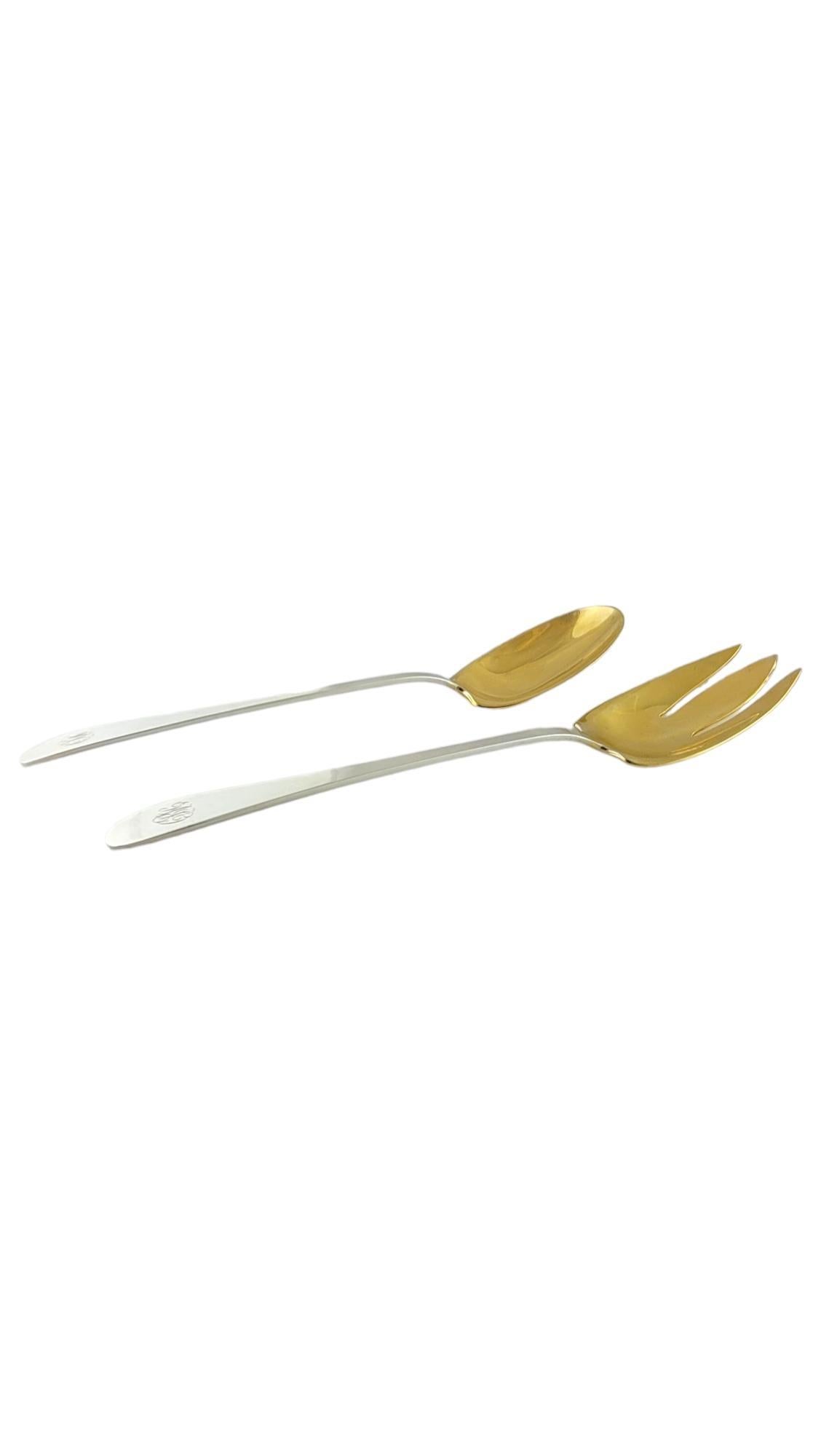 Donna Tiffany & Co. Salem Sterling Silver - Set di insalate da portata sovradimensionato in argento massiccio #18020 in vendita