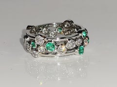 Tiffany & Co. Emerald and Diamond Bubbles Band
