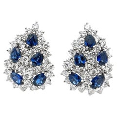 Tiffany & Co. Saphir- und Diamant-Ohrringe