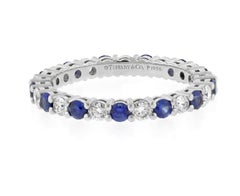 Tiffany & Co. Sapphire and Diamond Embrace Band Ring