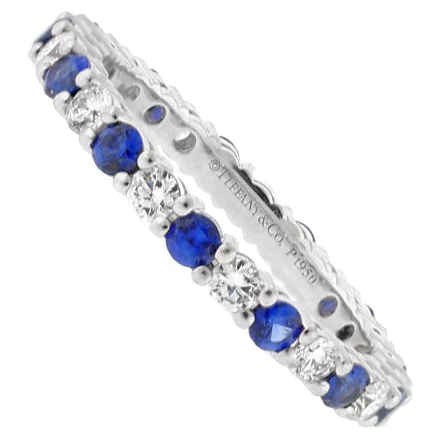 Tiffany & Co. Sapphire and Diamond Embrace Band Ring