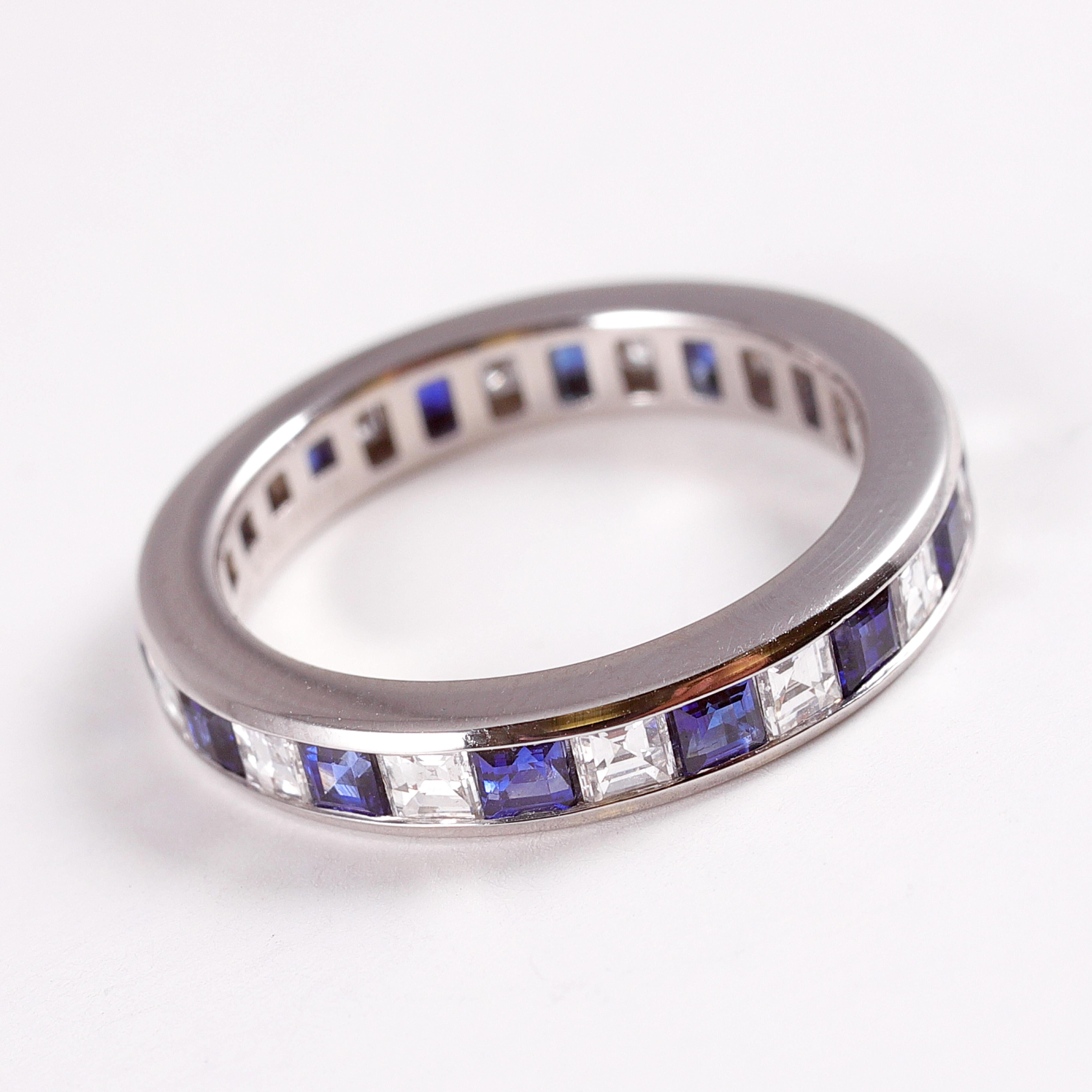 sapphire eternity band tiffany