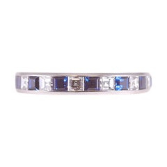 Tiffany & Co. Sapphire and Diamond Eternity Band