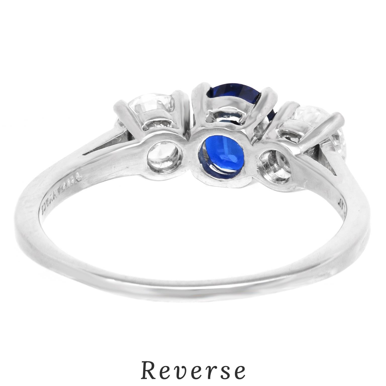 Tiffany & Co. Sapphire and Diamond Ring 2