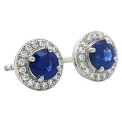 Tiffany & Co Sapphire and Diamond Soleste Earrings