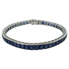 Tiffany & Co. Sapphire and Platinum Line Bracelet