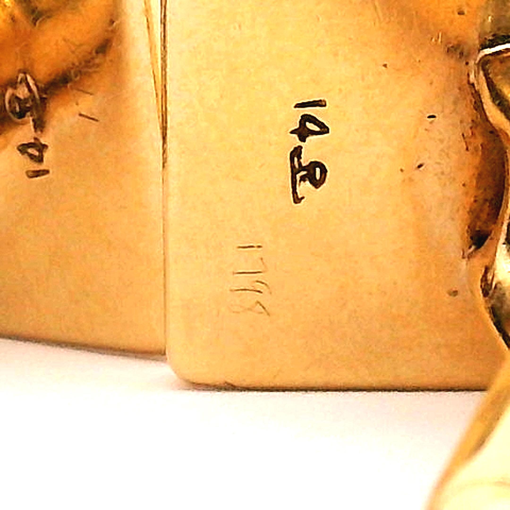 Tiffany & Co. Sapphire Cuff Links Star Burst Design For Sale 10