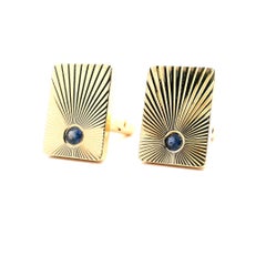 Tiffany & Co. Sapphire Cuff Links Star Burst Design