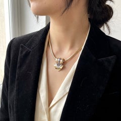 Tiffany & Co. Sapphire Diamond Convertible Necklace Brooch 1940s Retro Gold