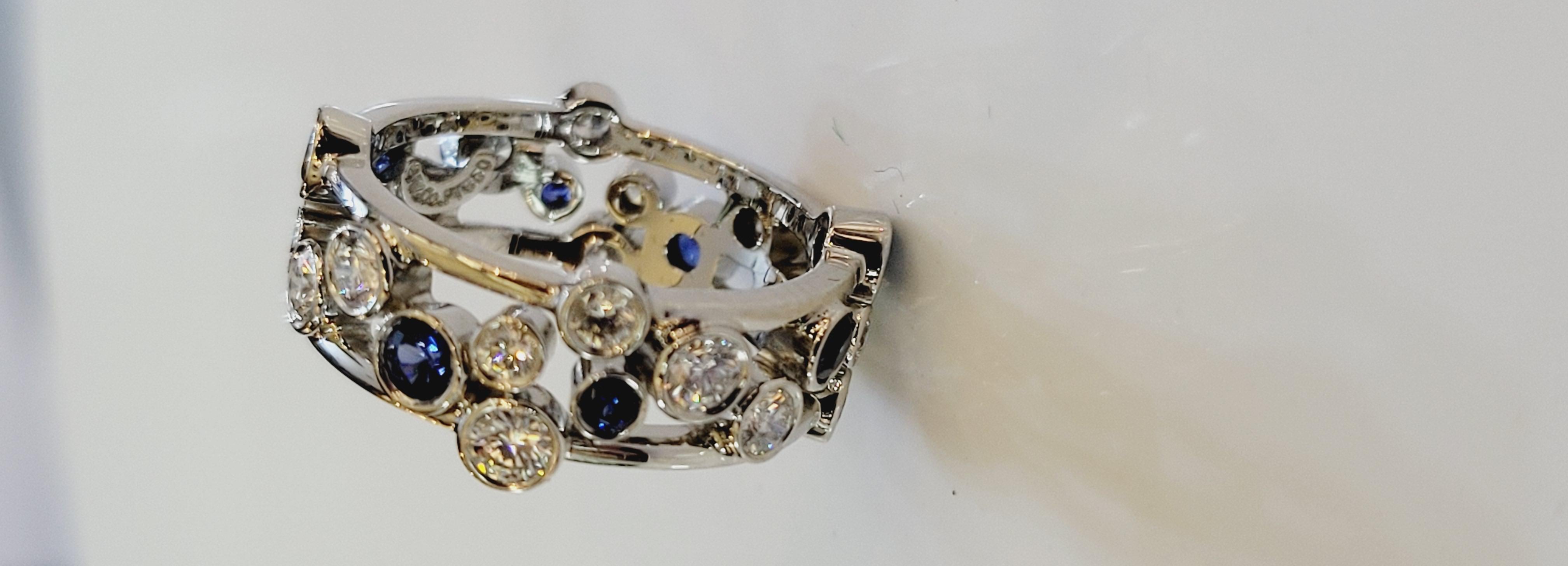 Women's Tiffany & Co. Sapphire Diamond Platinum 