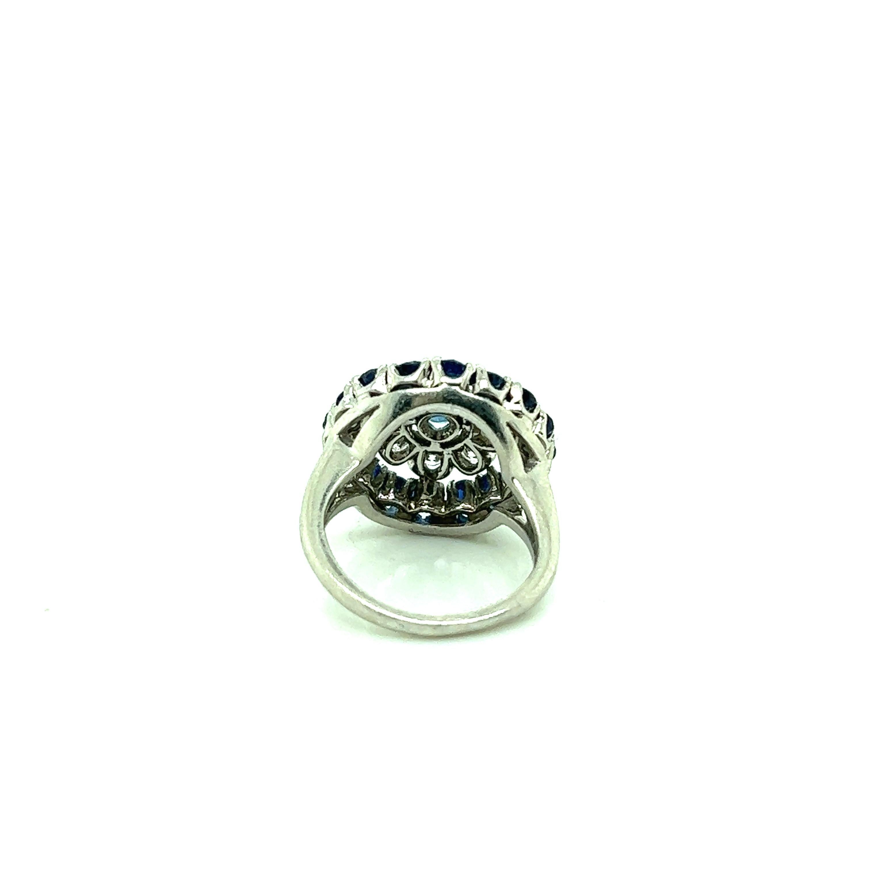Tiffany & Co. Sapphire Diamond Ring For Sale 5