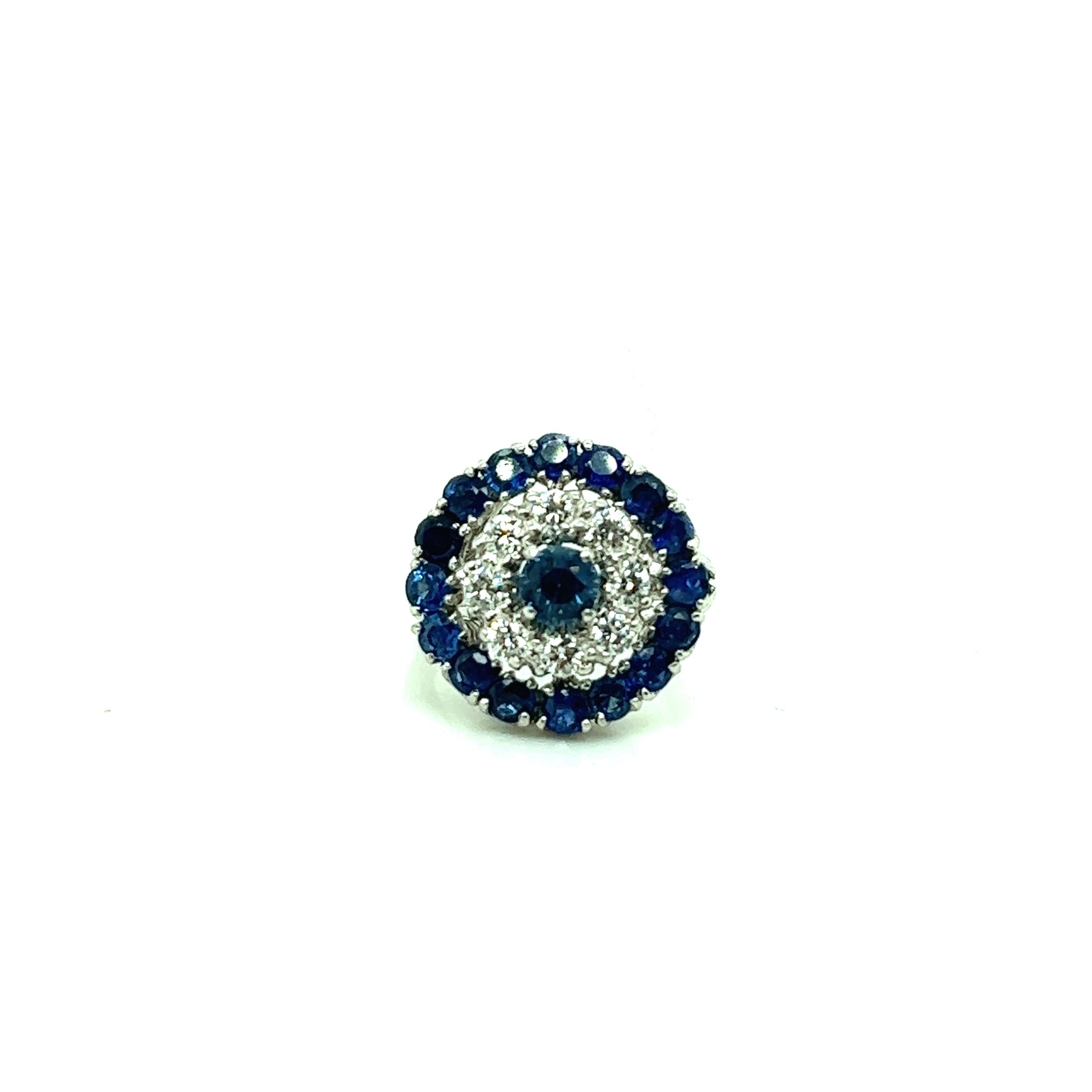 Tiffany & Co. Sapphire Diamond Ring For Sale 6