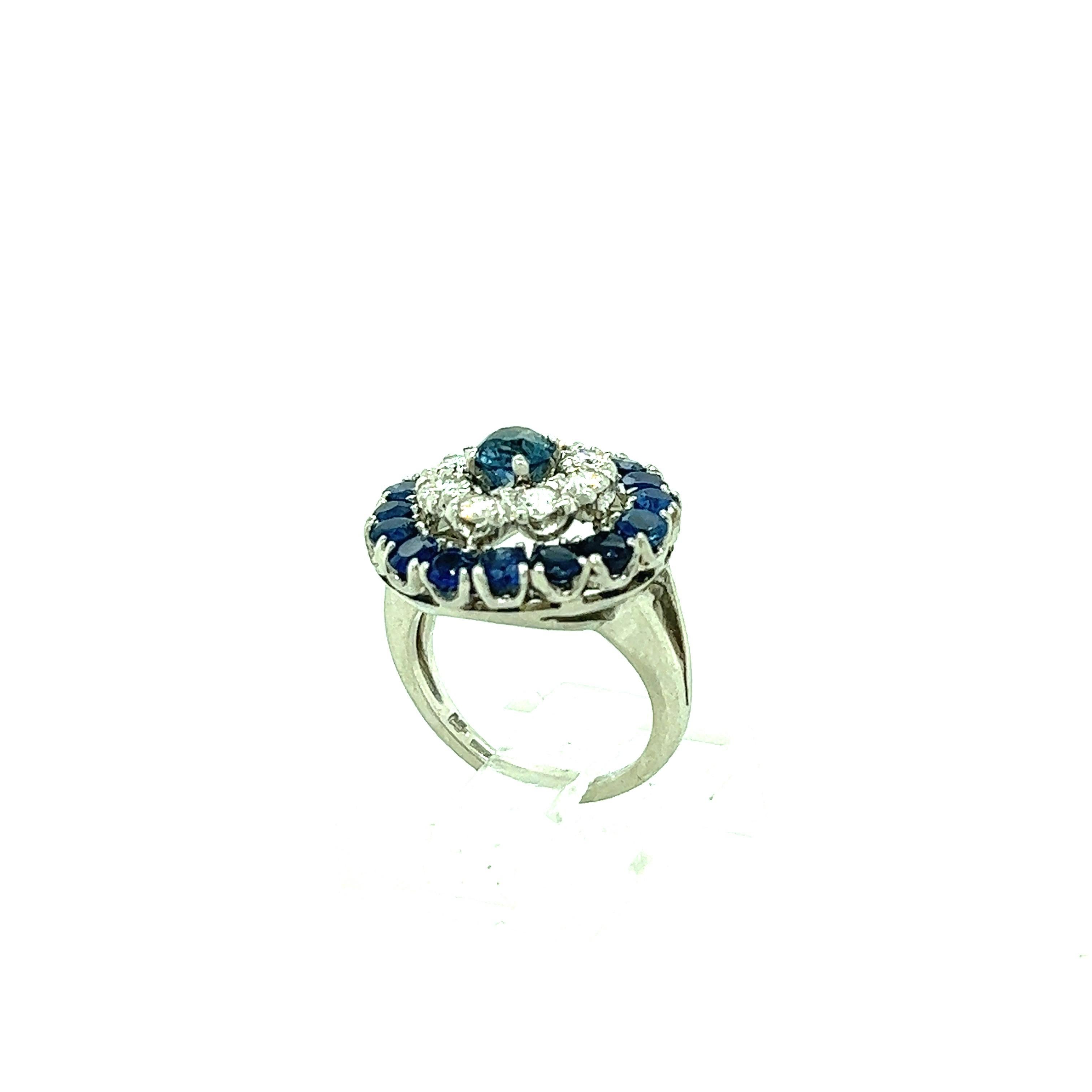 Tiffany & Co. Sapphire Diamond Ring For Sale 1