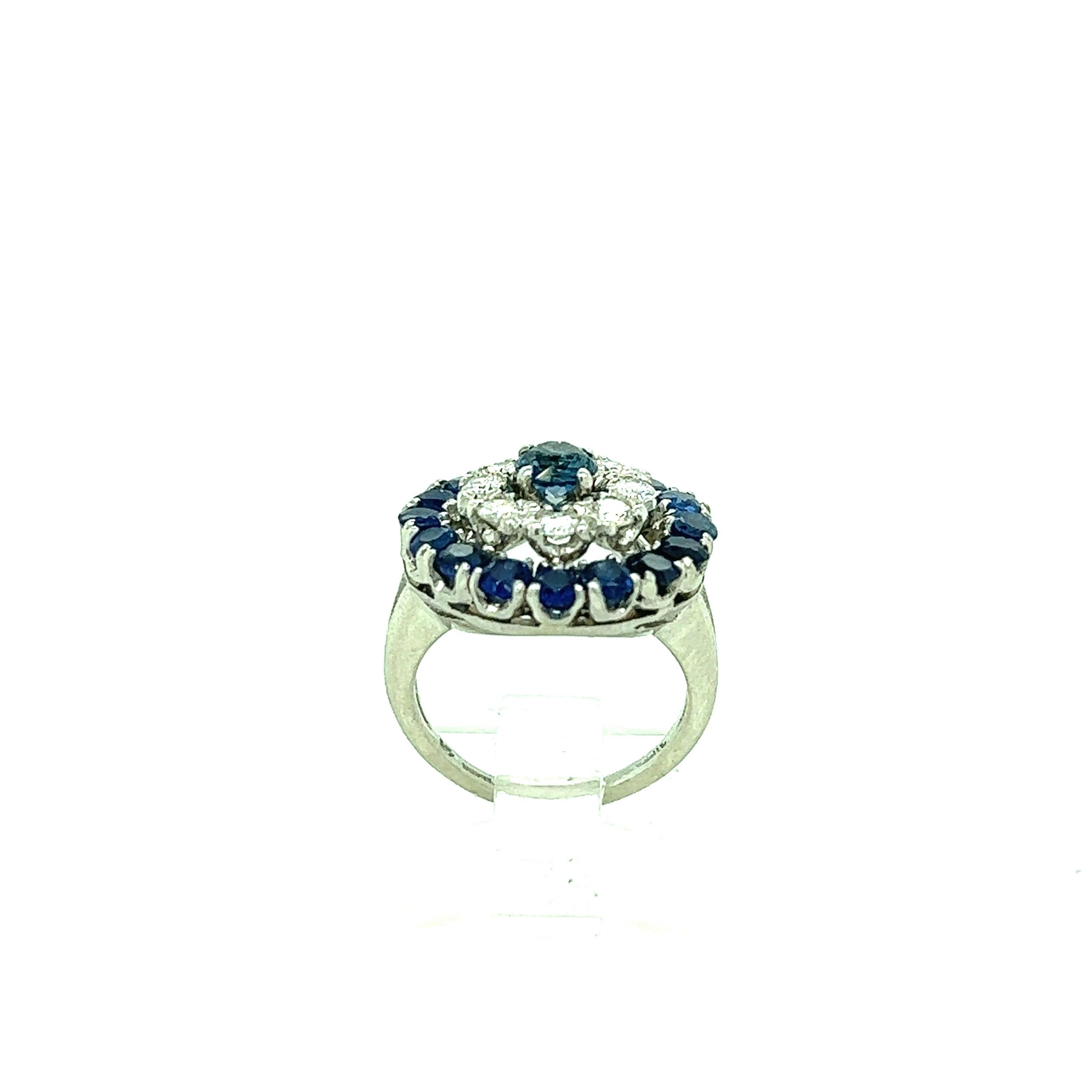 Tiffany & Co. Sapphire Diamond Ring For Sale 2