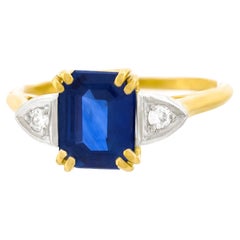 Tiffany & Co. Sapphire & Diamond-Set Gold Ring