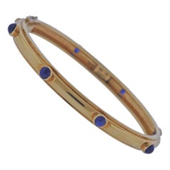 Tiffany & Co. Sapphire Gold Bangle Bracelet