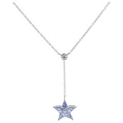 Tiffany & Co. Sapphire Star Pendant Necklace