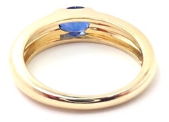 Tiffany & Co Sapphire Yellow Gold Band Ring