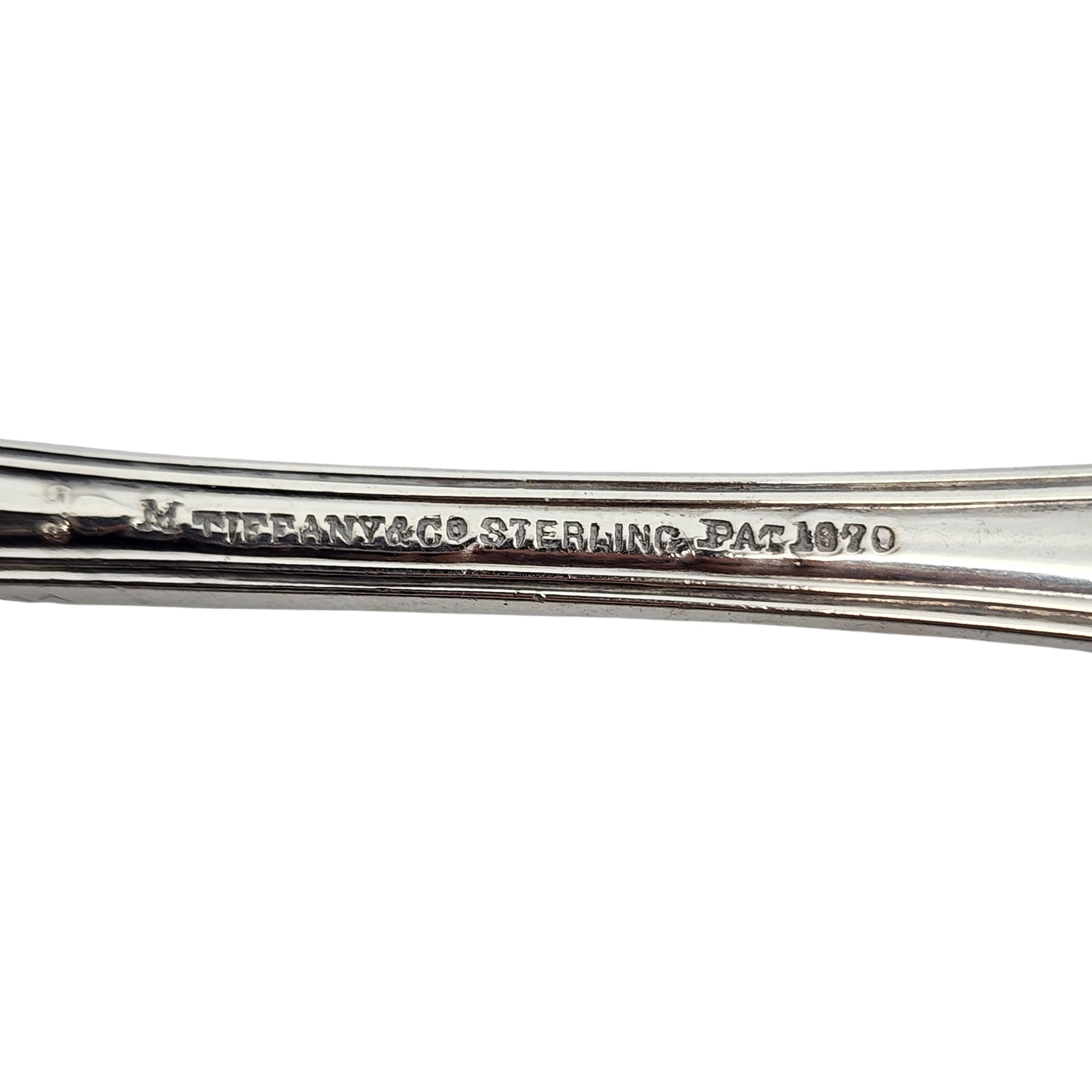 Tiffany & Co Saratoga/Cook/Kings Sterling Silver Master Butter Knife mono #15596 For Sale 5