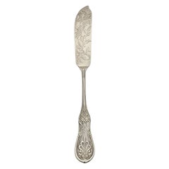 Tiffany & Co Saratoga/Cook/Kings Sterling Silver Master Butter Knife mono #15596