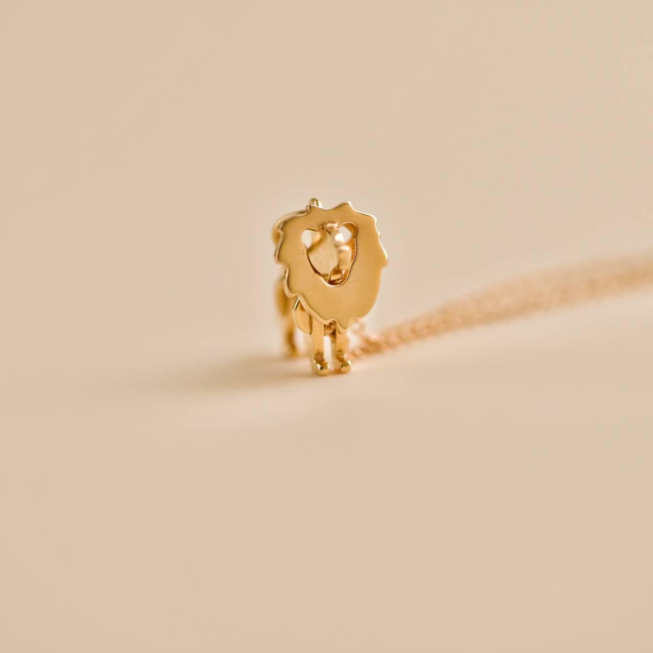 Tiffany & Co. Save the Wild Charity Collection 18K Rose Gold Lion Necklace For Sale 1