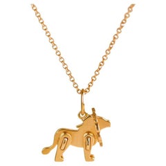 Tiffany & Co. Save the Wild Charity Collection 18K Rose Gold Lion Necklace