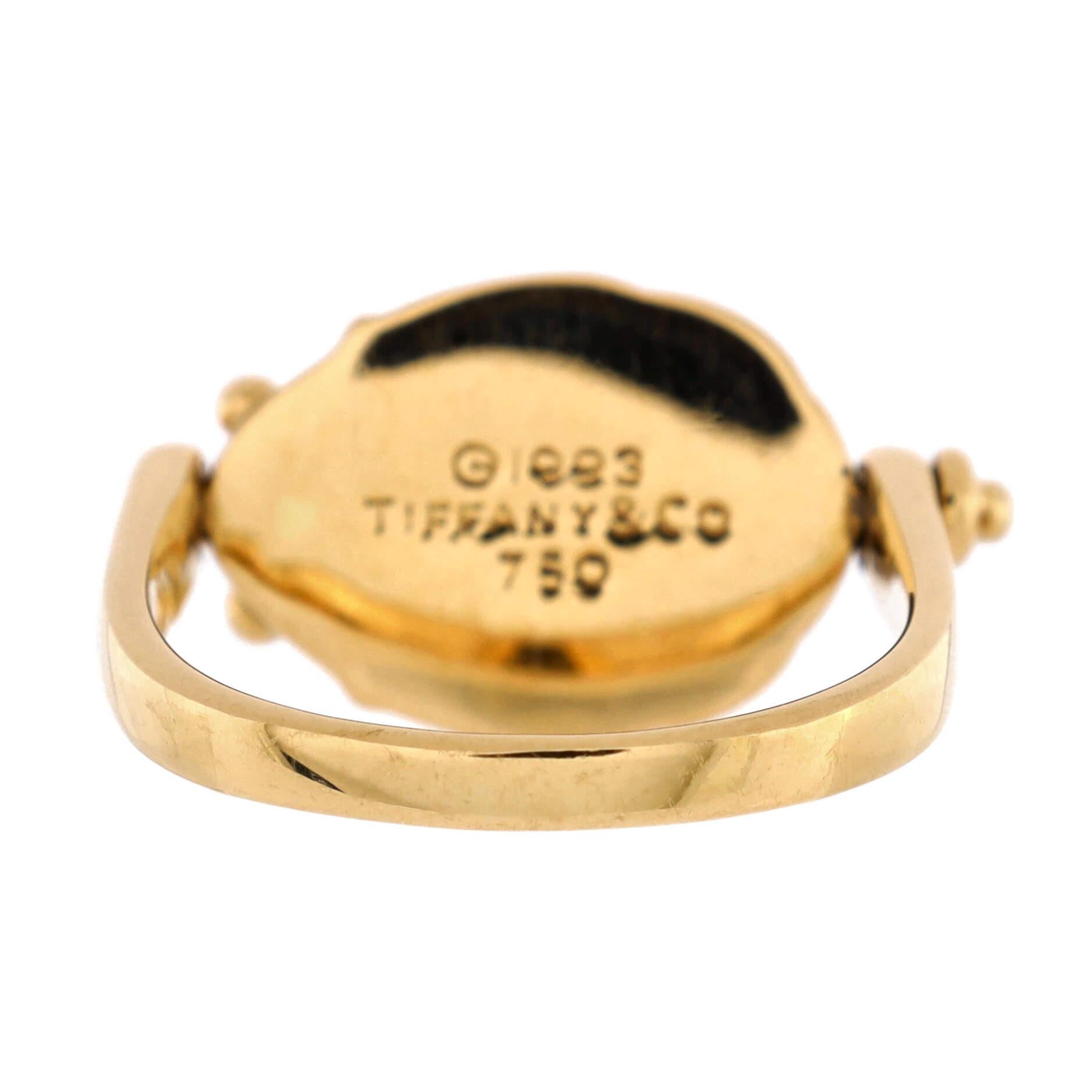 Tiffany & Co. Scarab Ring 18K Yellow Gold In Good Condition In New York, NY