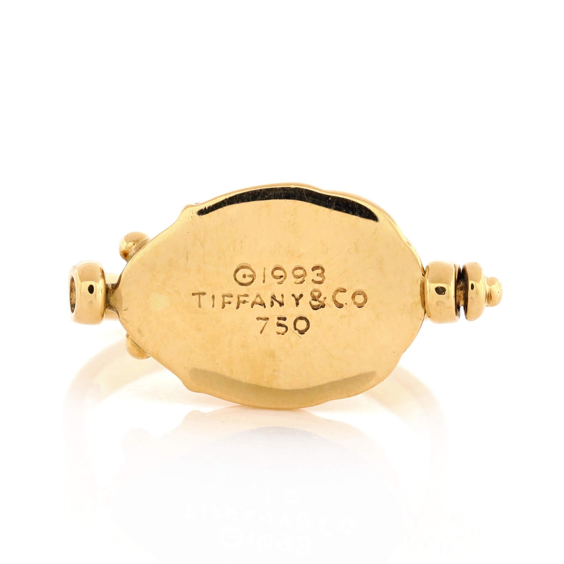 Women's or Men's Tiffany & Co. Scarab Ring 18K Yellow Gold