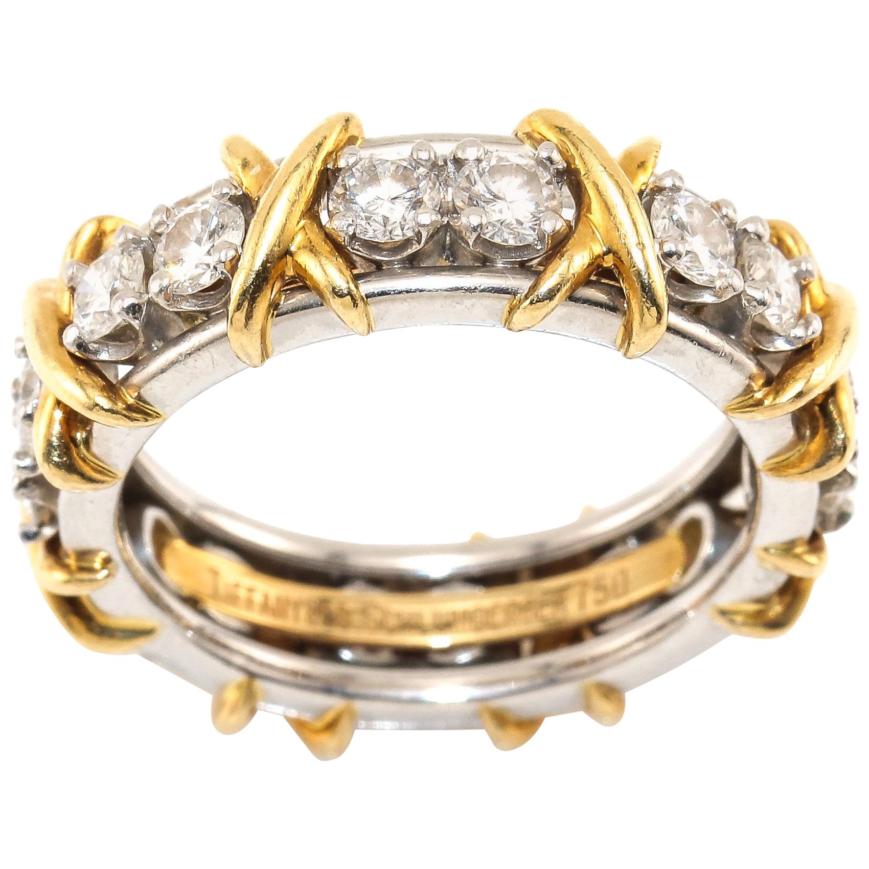 Tiffany & Co. Schlumberger 16 Diamond 1.20 Carat Eternity Ring