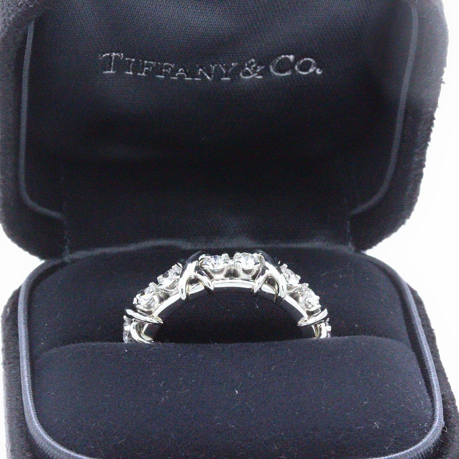 Tiffany & Co. Schlumberger 16-Stone Diamond and Platinum Ring 1.14 Carat 3